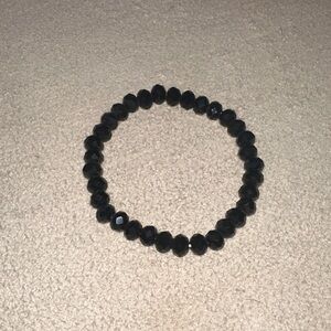 Black Beaded Bracelet